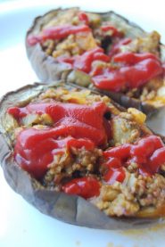 なすのカレー風味オーブン焼