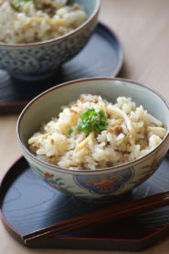 牛肉とたけのこの炊き込みご飯